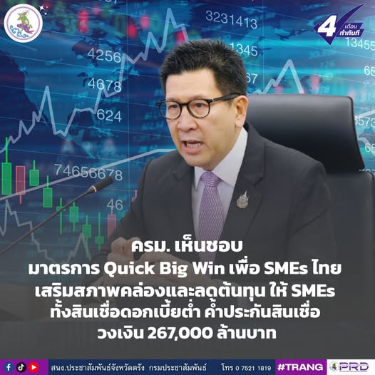 ครม. เห็นชอบมาตรการ Quick Big Win