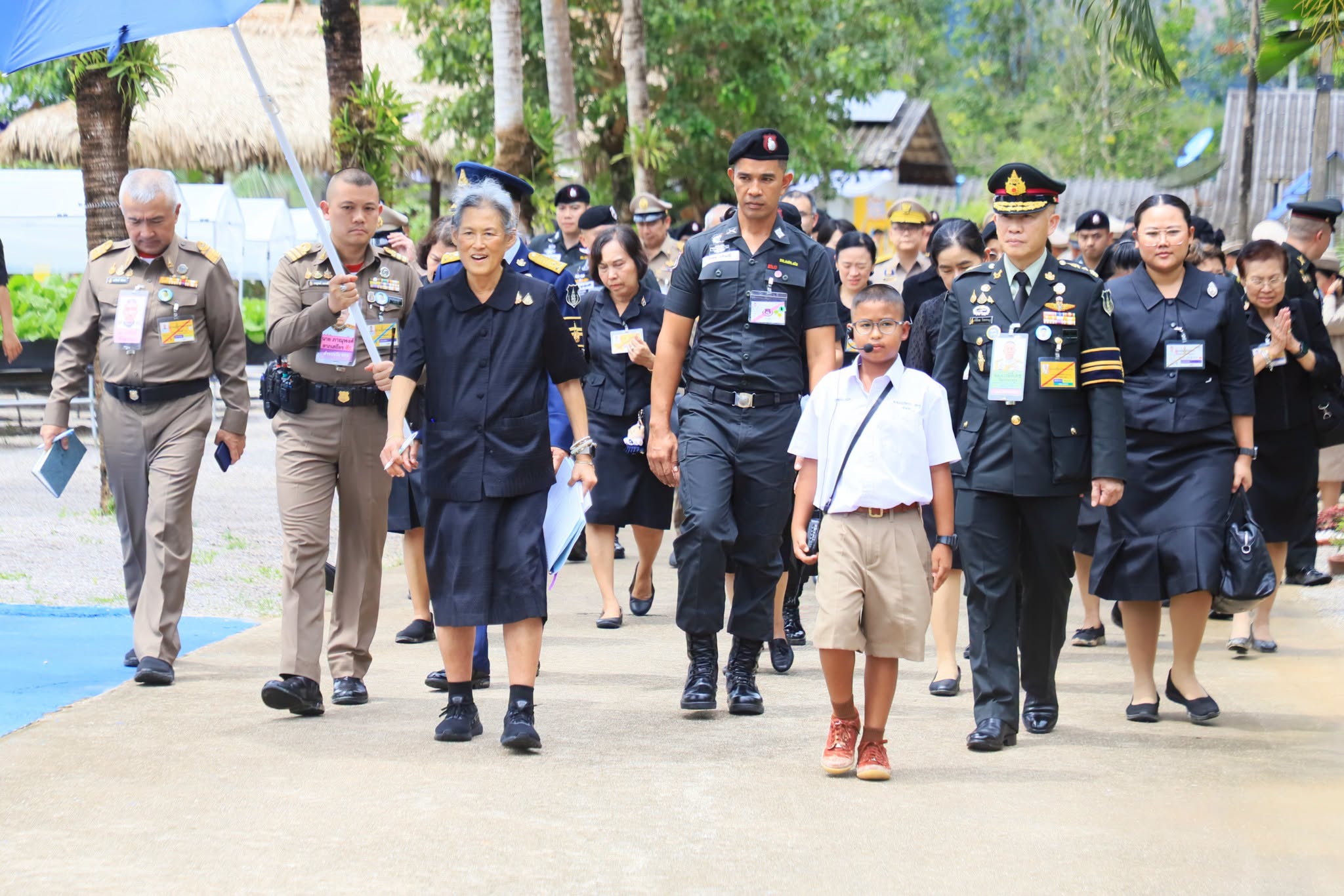 กรมสมเด็จพระเทพฯ เสด็จฯ ทรงปฏิบัติพระราชกรณียกิจ ณ โรงเรียน ตชด. สันติราษฎร์ประชาบำรุง จังหวัดตรัง